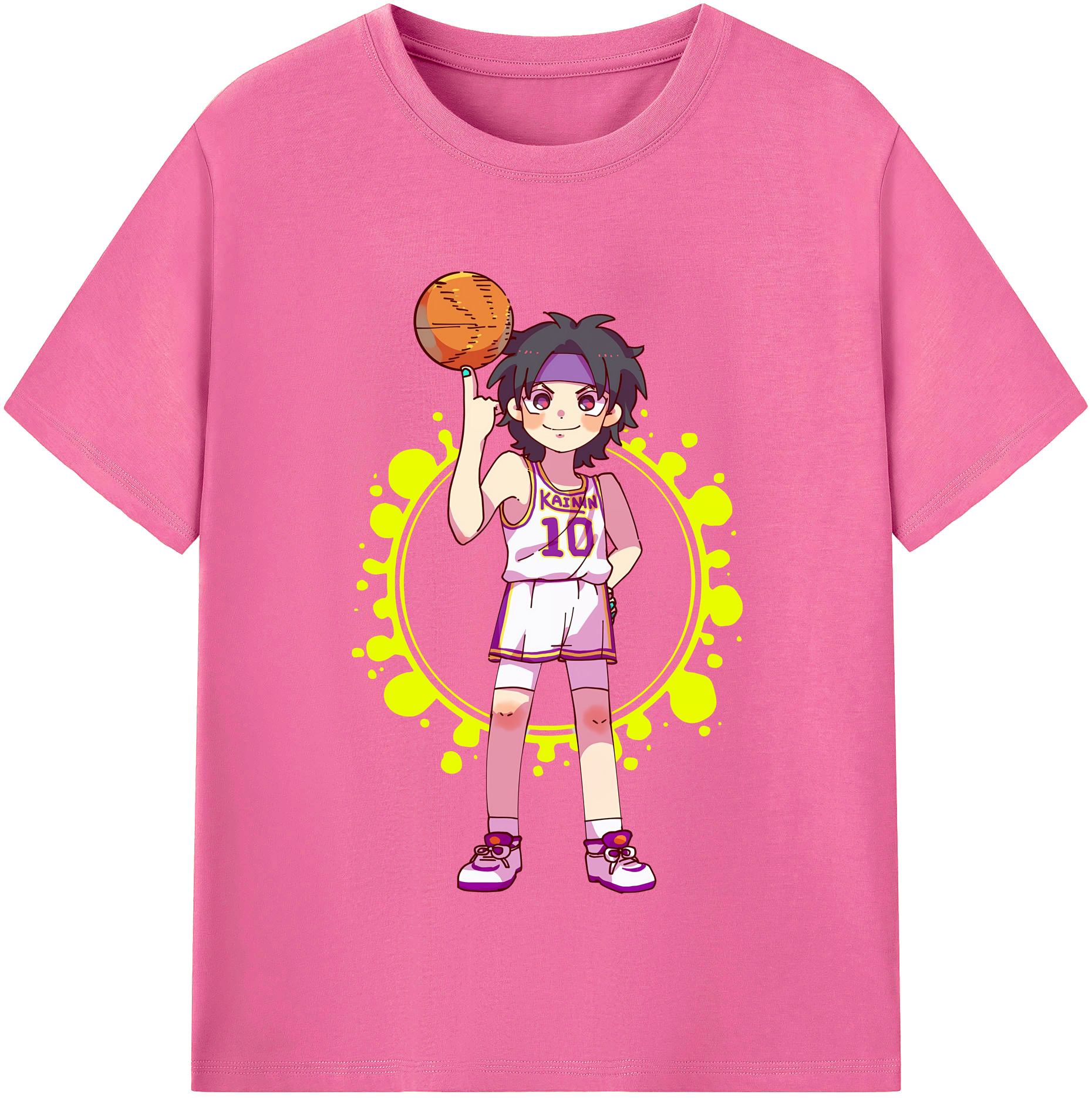 （画像用） SLAM DUNK／スラムダンク レディースカジュアルプリントTシャツ（綿100％）